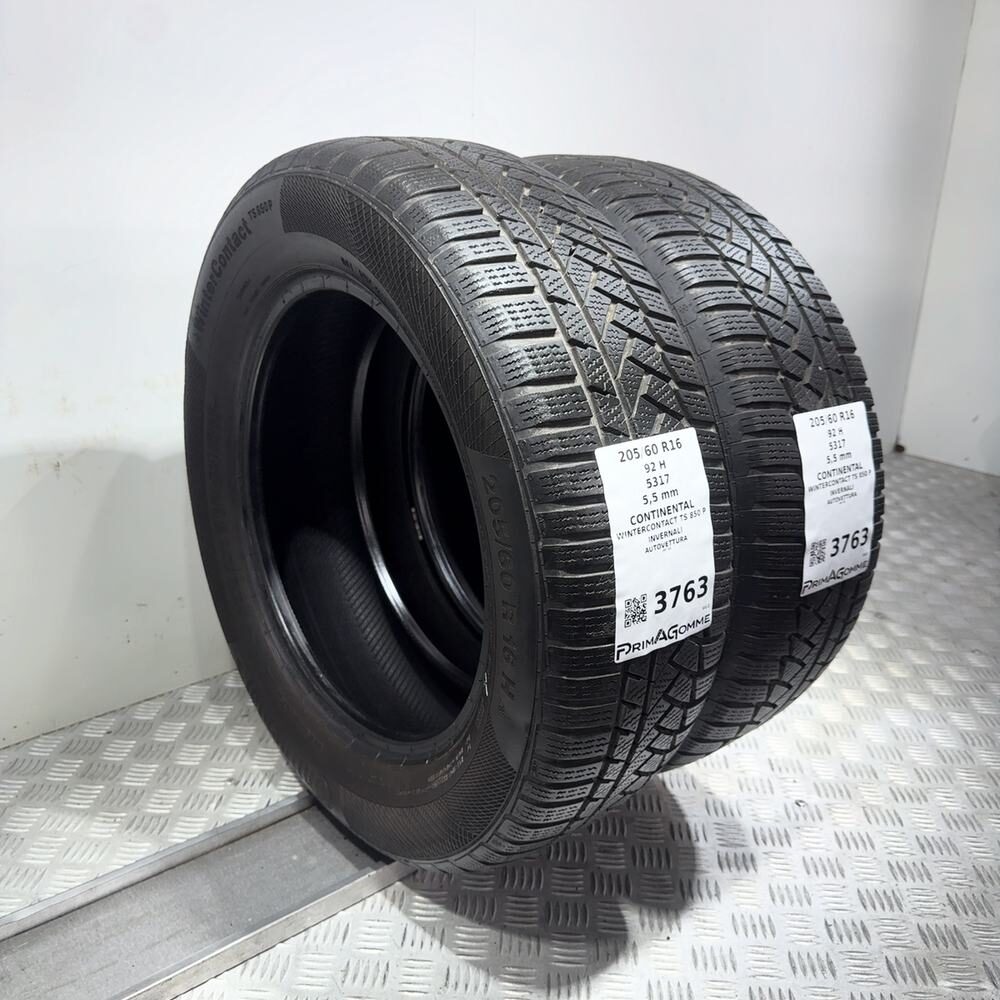 Gomme Usate 205 60 R16 92H Continental Wintercontact TS 850 P 79% Invernali - immagine 7