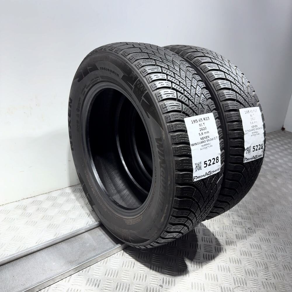 Gomme Usate 195 65 R15 91T Nexen Winguard Snow'G 3 80% Invernali - immagine 7