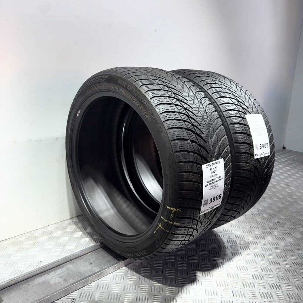 Gomme Usate 235 40 R19 96V XL Nokian Tyres WR Snowproof P 83% Invernali - immagine 7