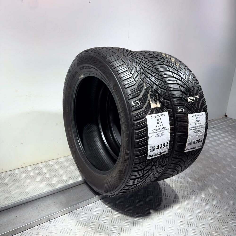 Gomme Usate 205 55 R16 91T Continental Contiwintercontact TS850 80% Invernali - immagine 7