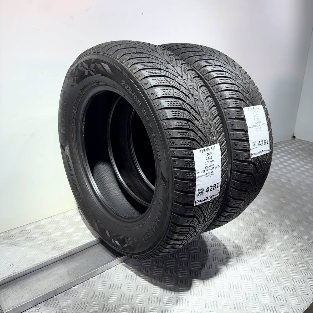 Gomme Usate 225 65 R17 106H Kumho Wintercraft WP52 81% Invernali - immagine 7