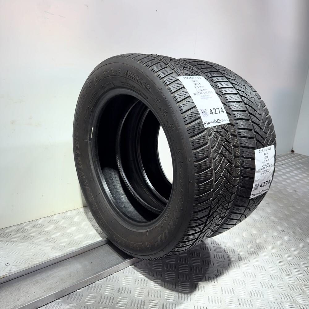 Gomme Usate 205 60 R16 92H Dunlop Winter Sport 5 Invernali - immagine 7