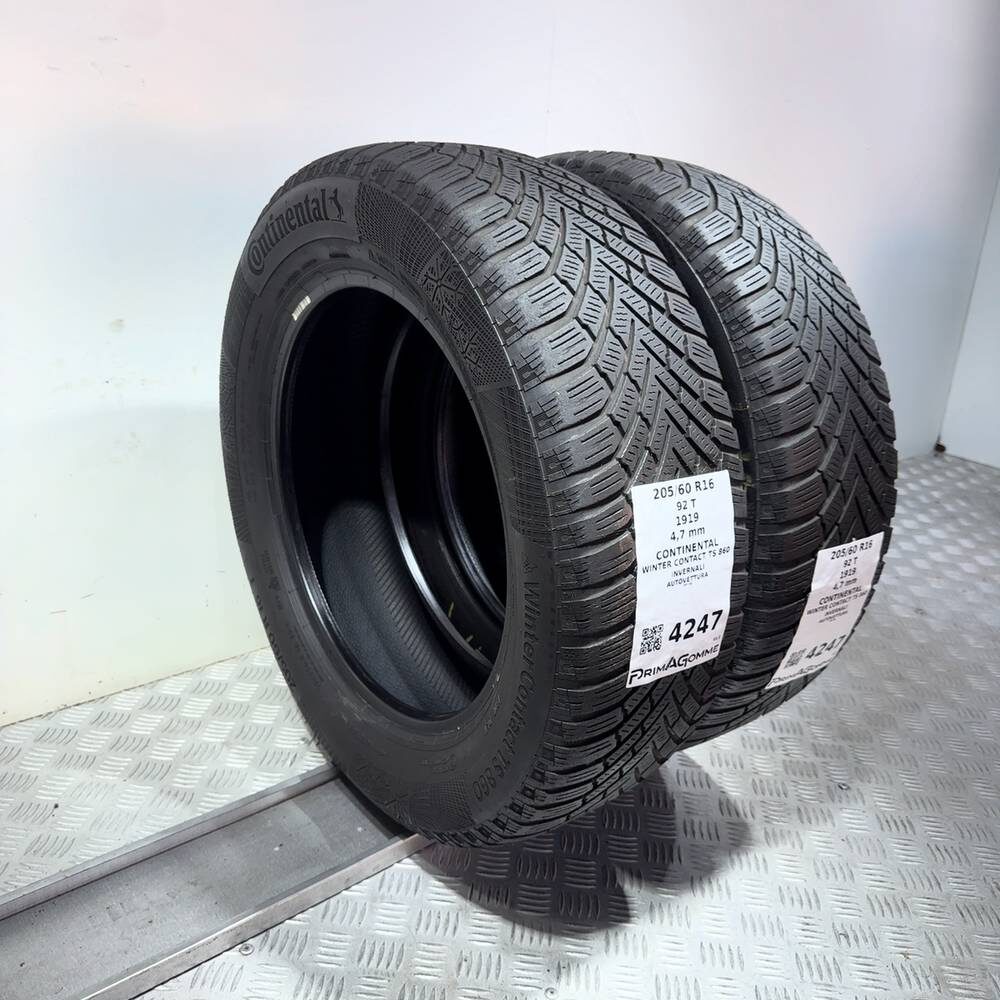 Gomme Usate 205 60 R16 92T Continental Winter Contact TS 860 Invernali - immagine 7