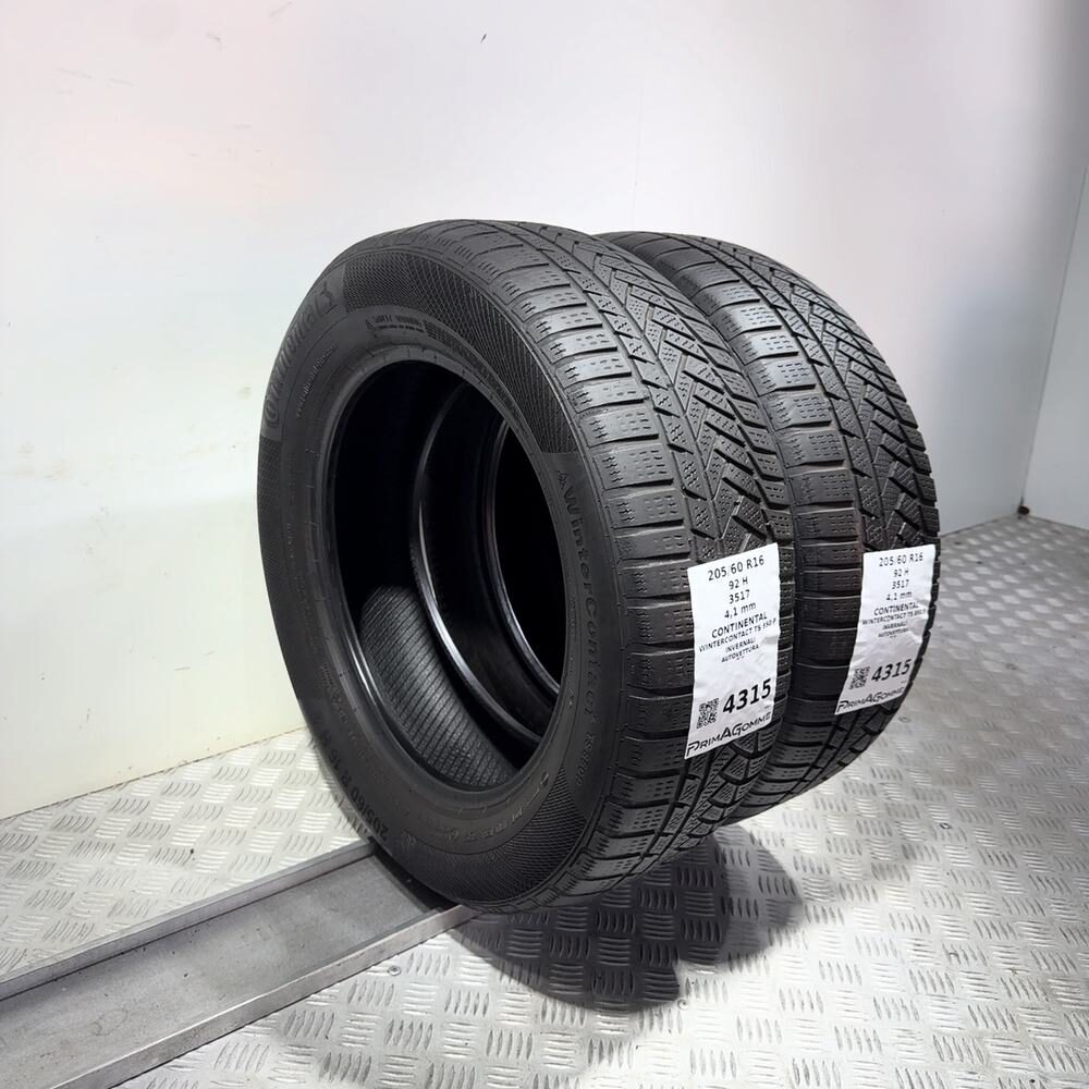 Gomme Usate 205 60 R16 92H Continental Wintercontact TS 850 P Invernali - immagine 7