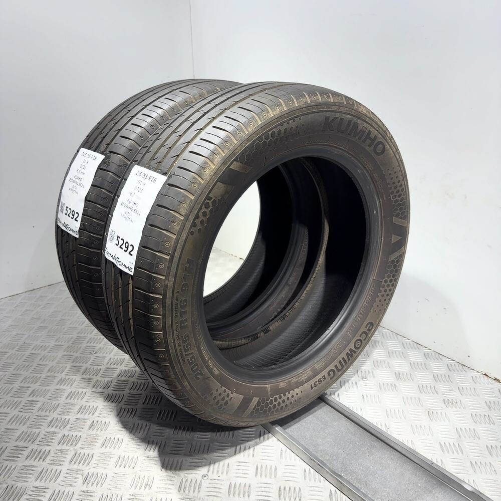 Gomme Usate 205 55 R16 91H Kumho Ecowing ES31 90% Estive - immagine 7