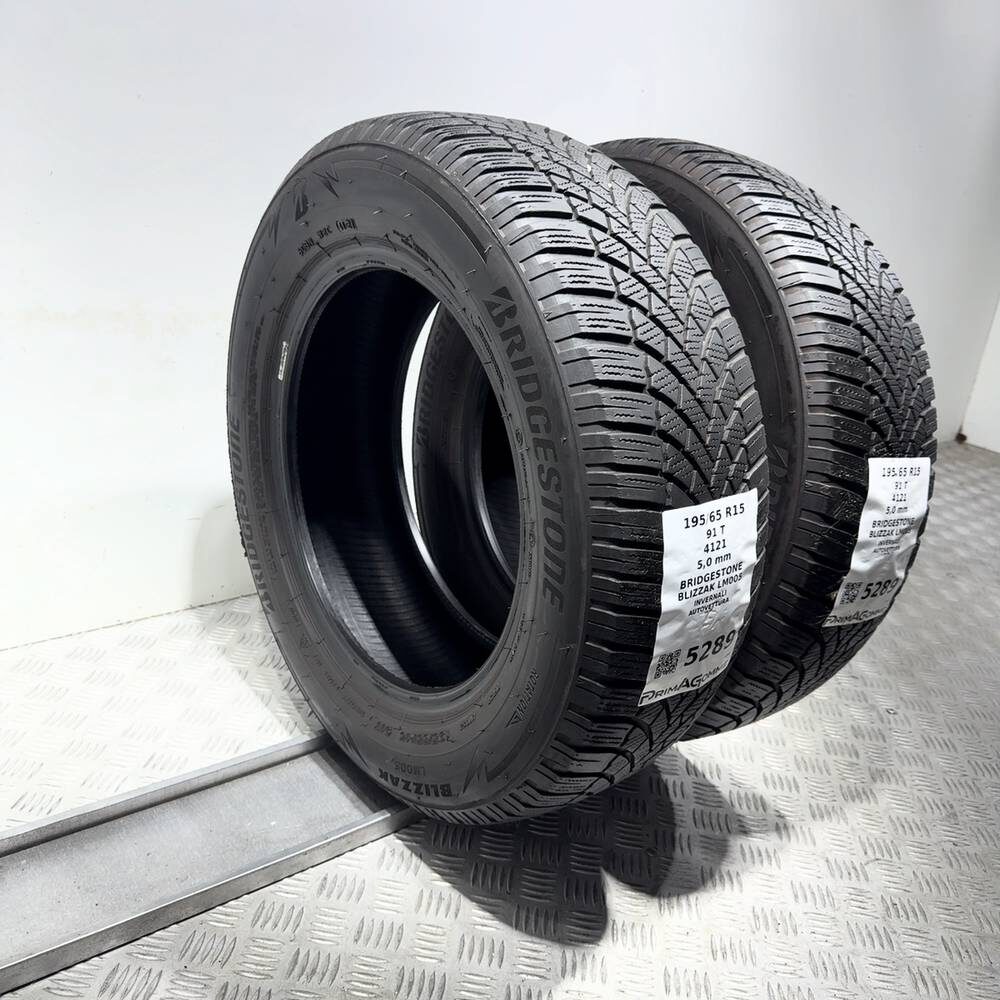 Gomme Usate 195 65 R15 91T Bridgestone Blizzak LM005 71% Invernali - immagine 7