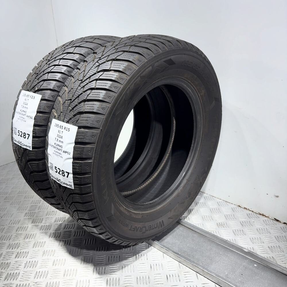 Gomme Usate 195 65 R15 91T Kumho Wintercraft WP52 98% Invernali - immagine 7