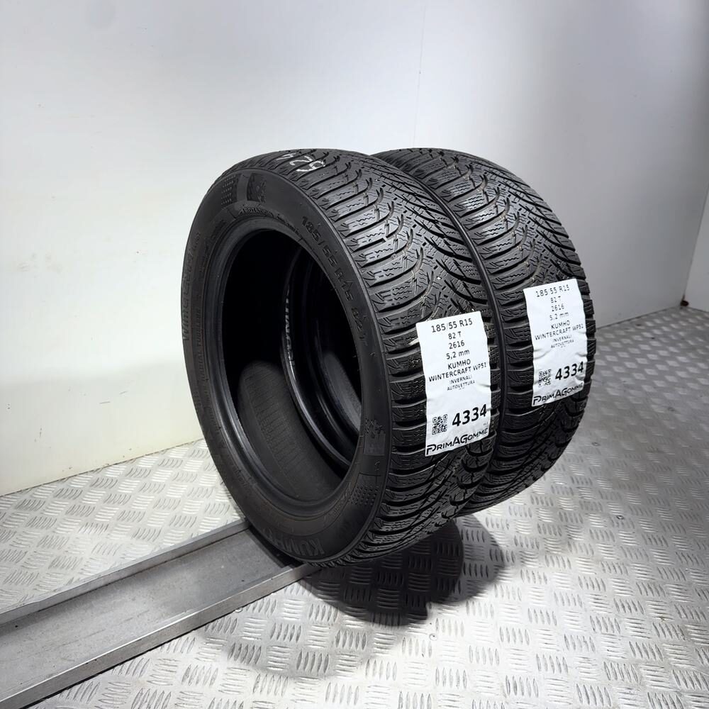 Gomme Usate 185 55 R15 82T Kumho Wintercraft WP51 74% Invernali - immagine 7