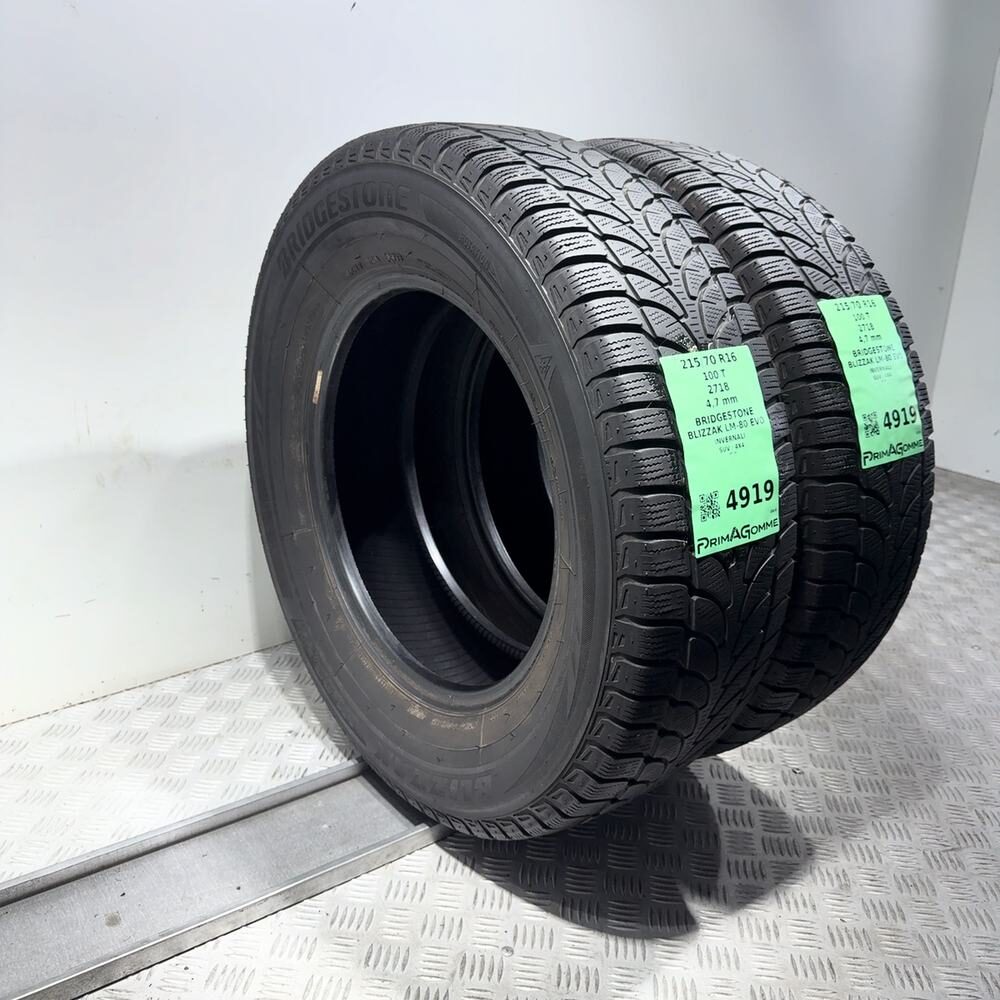 Gomme Usate 215 70 R16 100T Bridgestone Blizzak LM-80 Evo Invernali - immagine 7