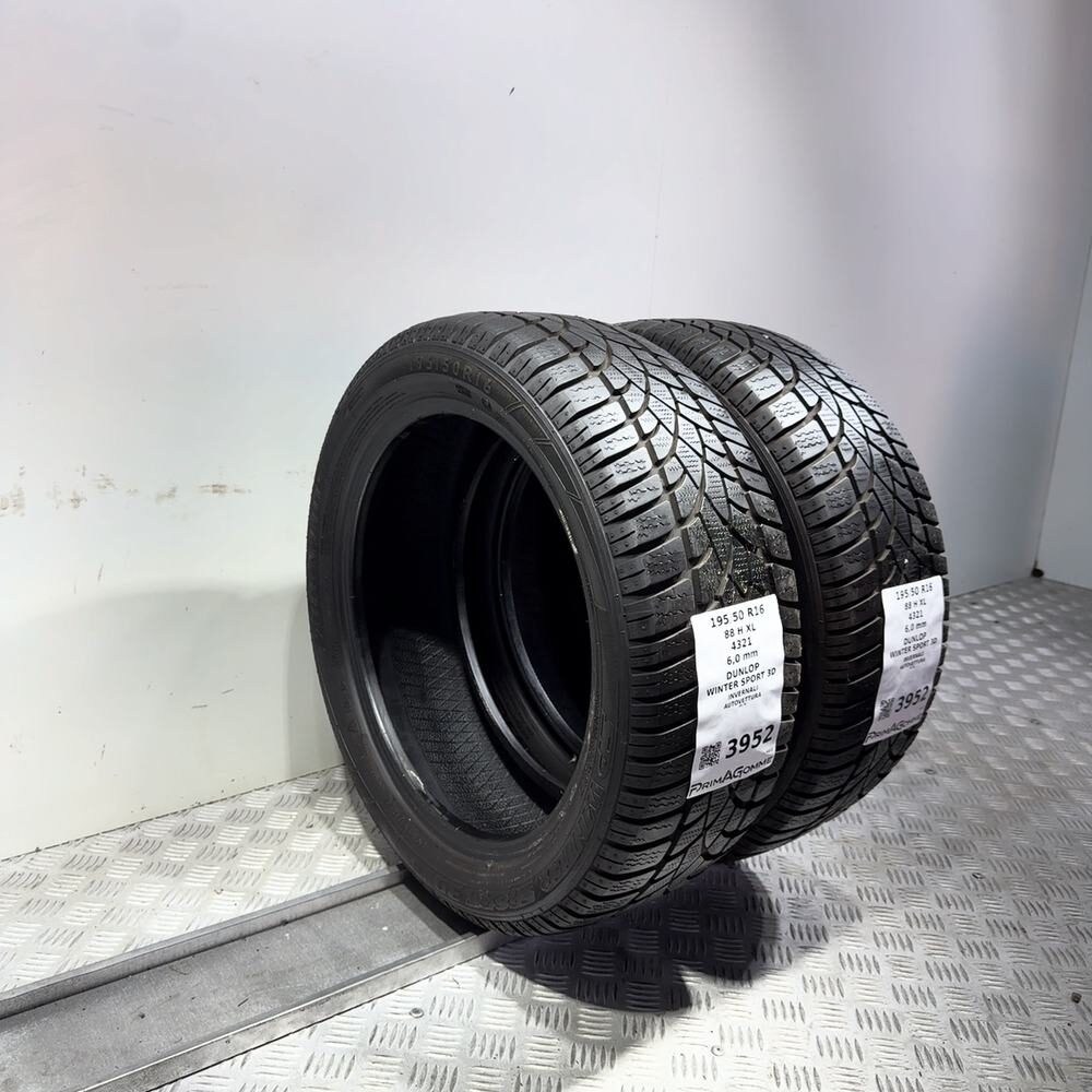 Gomme Usate 195 50 R16 88H XL Dunlop Winter Sport 3D 86% Invernali - immagine 7