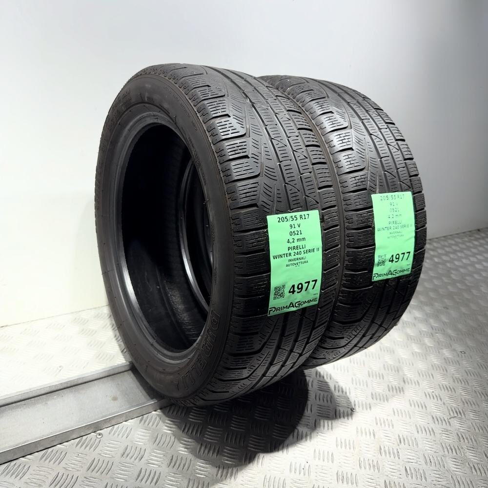 Gomme Usate 205 55 R17 91V Pirelli Winter 240 Serie II Invernali - immagine 8