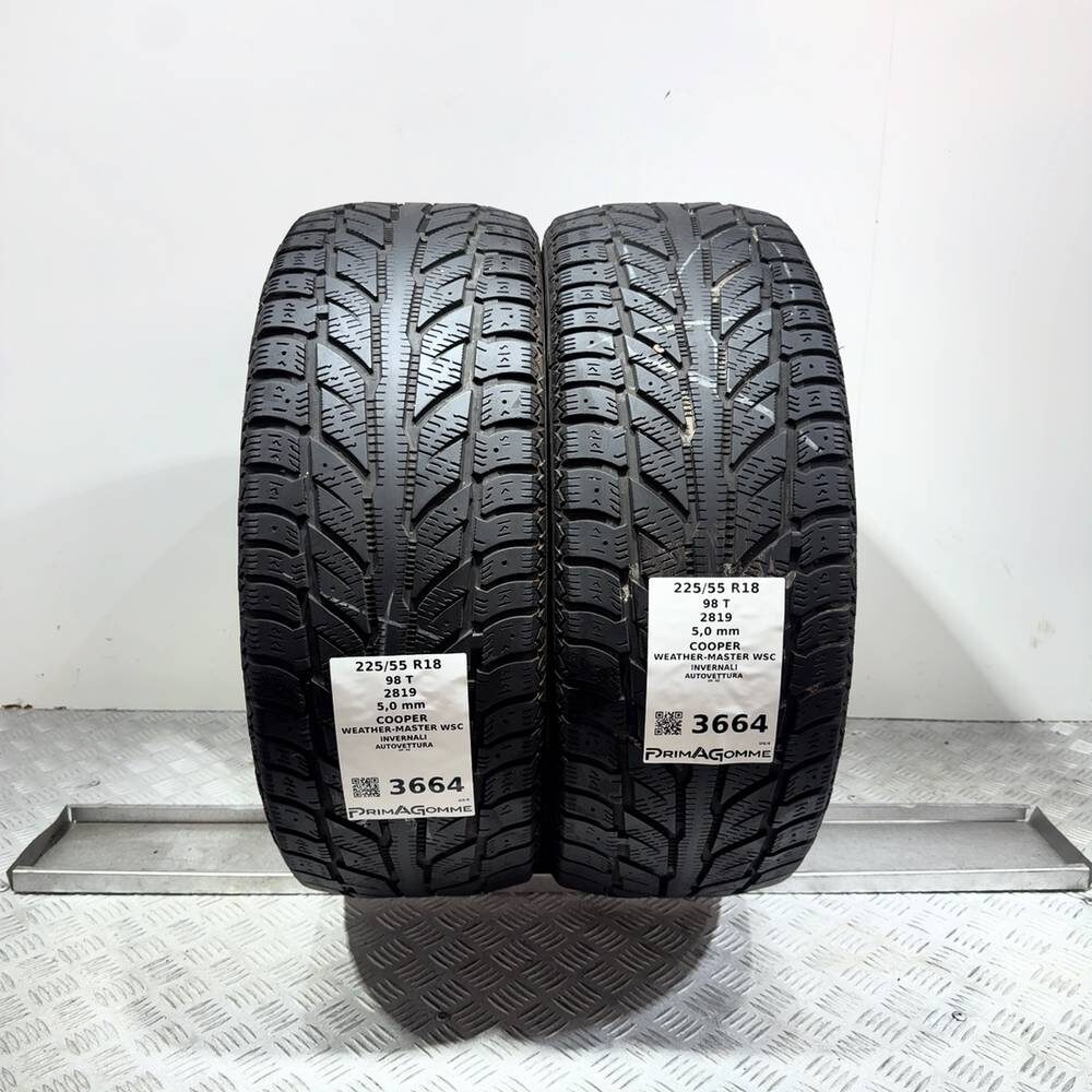 Gomme Usate 225 55 R18 98T Cooper Weather-Master Wsc 71% Invernali - immagine 8