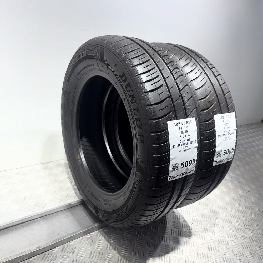 Gomme Usate 185 65 R15 92T XL Dunlop Streetresponse 2 79% Estive - immagine 8