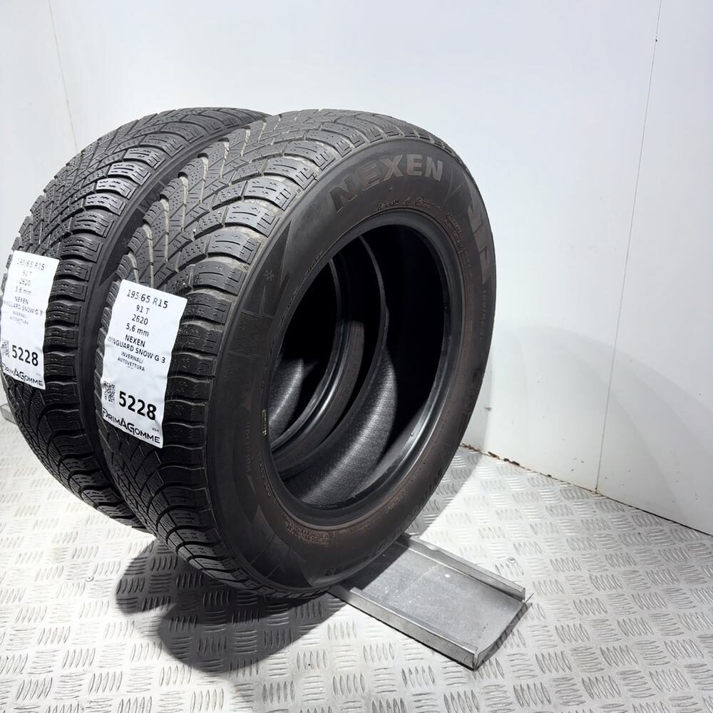 Gomme Usate 195 65 R15 91T Nexen Winguard Snow'G 3 80% Invernali - immagine 8