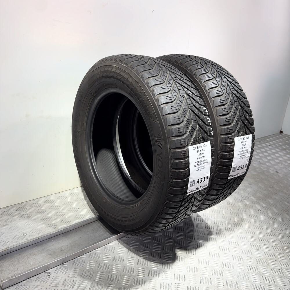 Gomme Usate 215 60 R16 99H XL Yokohama W.Drive V905 86% Invernali - immagine 8