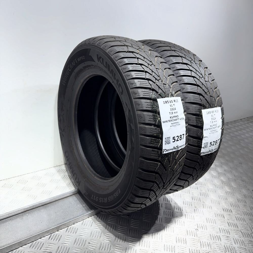 Gomme Usate 195 65 R15 91T Kumho Wintercraft WP52 98% Invernali - immagine 8