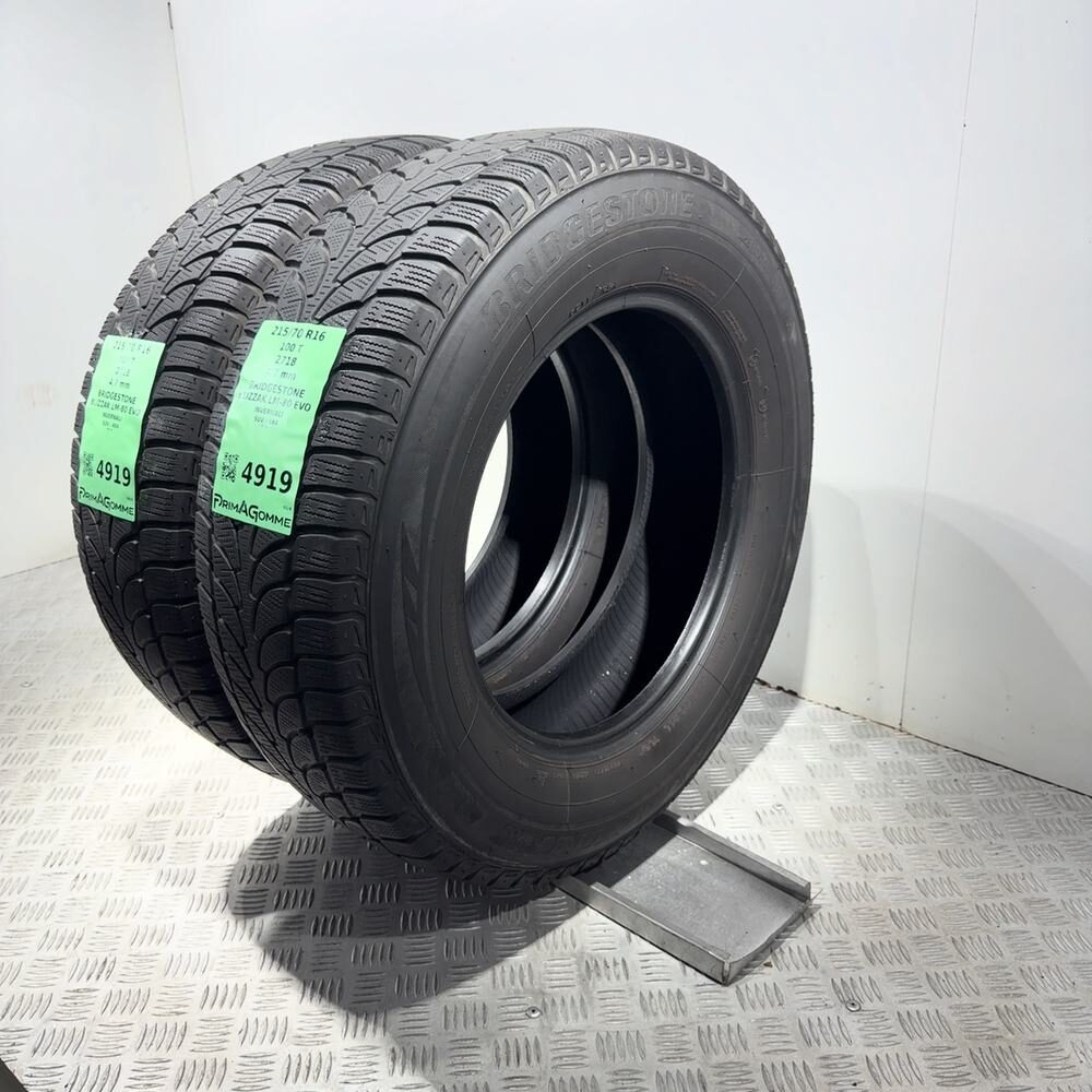 Gomme Usate 215 70 R16 100T Bridgestone Blizzak LM-80 Evo Invernali - immagine 8