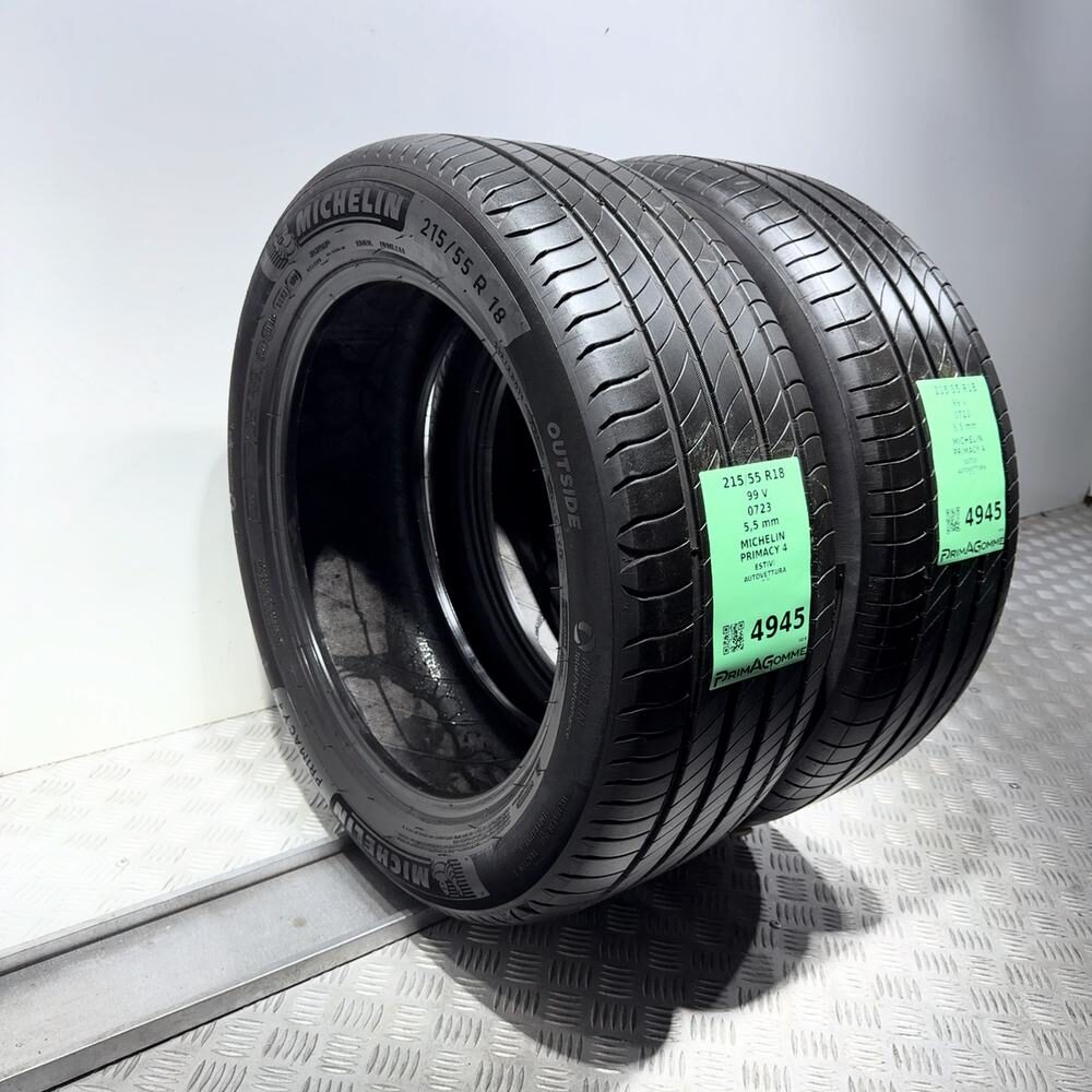 Gomme Usate 215 55 R18 99V Michelin Primacy 4 79% Estive - immagine 8