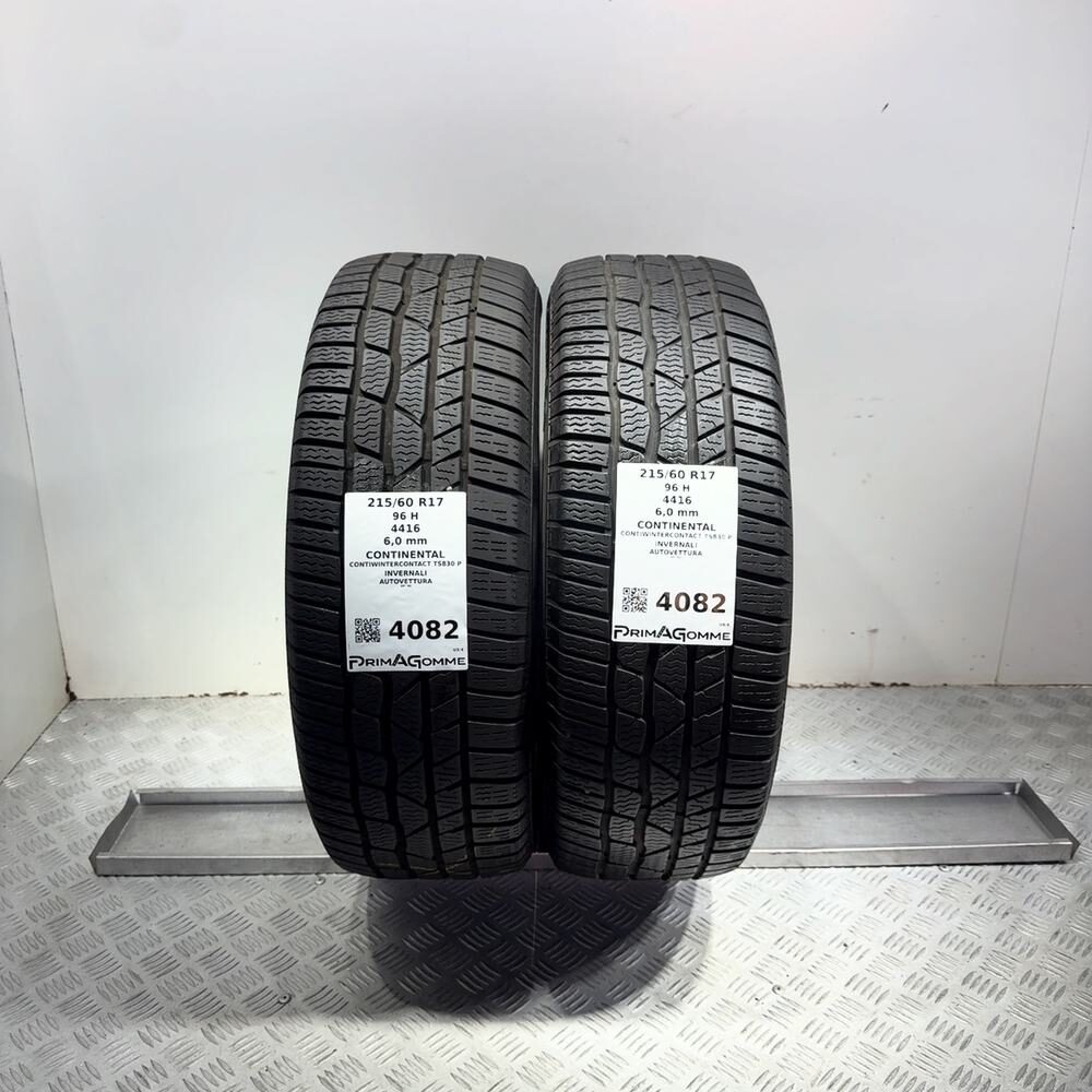 Gomme Usate 215 60 R17 96H Continental Contiwintercontact TS830 P 86% Invernali - immagine 9