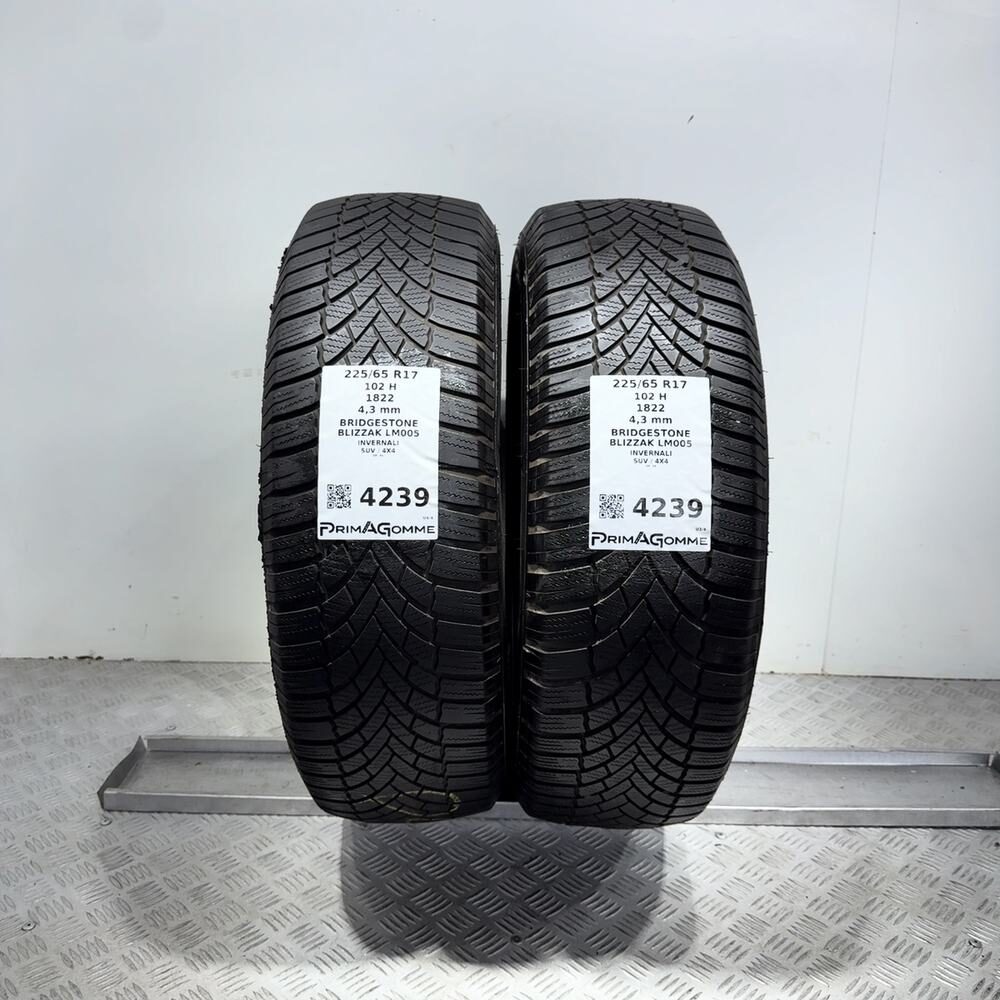 Gomme Usate 225 65 R17 102H Bridgestone Blizzak LM005 Invernali - immagine 9