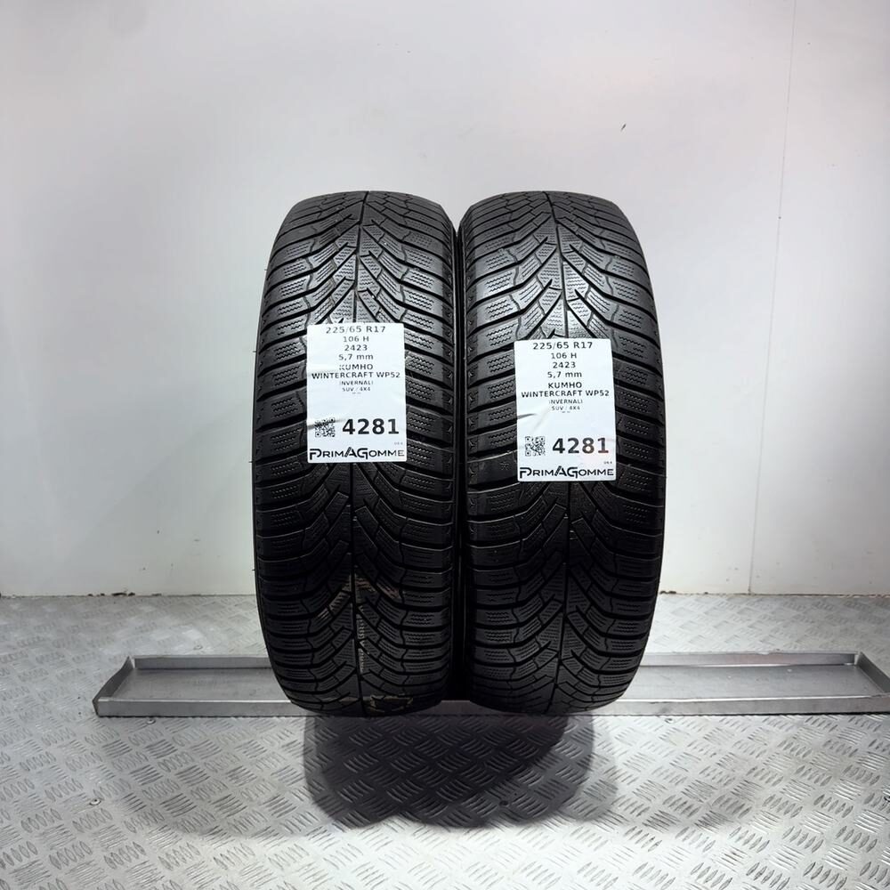 Gomme Usate 225 65 R17 106H Kumho Wintercraft WP52 81% Invernali - immagine 9