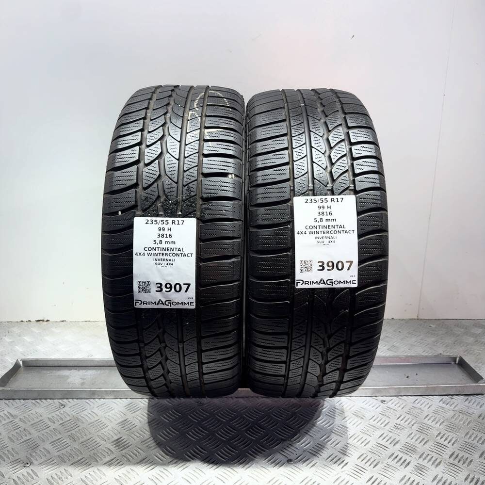 Gomme Usate 235 55 R17 99H Continental 4X4 Wintercontact 83% Invernali - immagine 9
