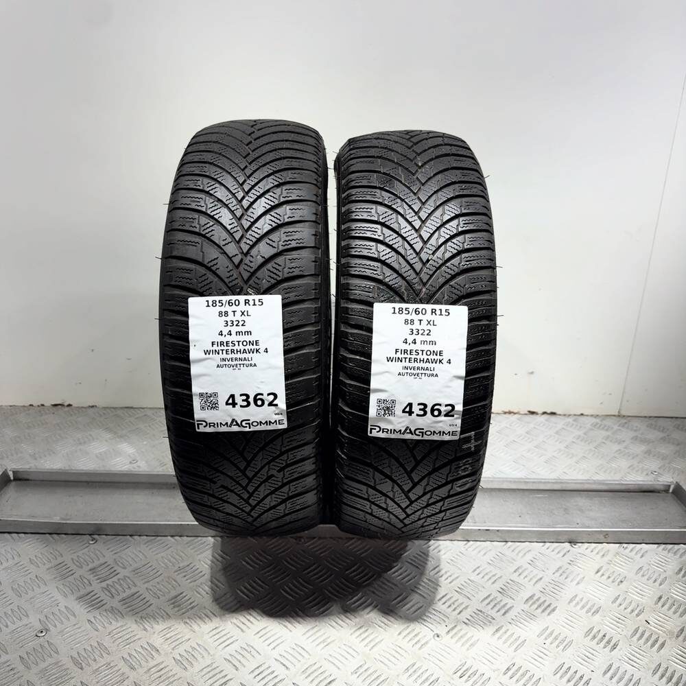 Gomme Usate 185 60 R15 88T XL Firestone Winterhawk 4 Invernali - immagine 9