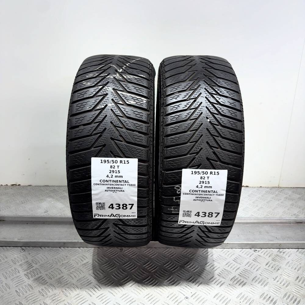Gomme Usate 195 50 R15 82T Continental Contiwintercontact TS800 Invernali - immagine 9