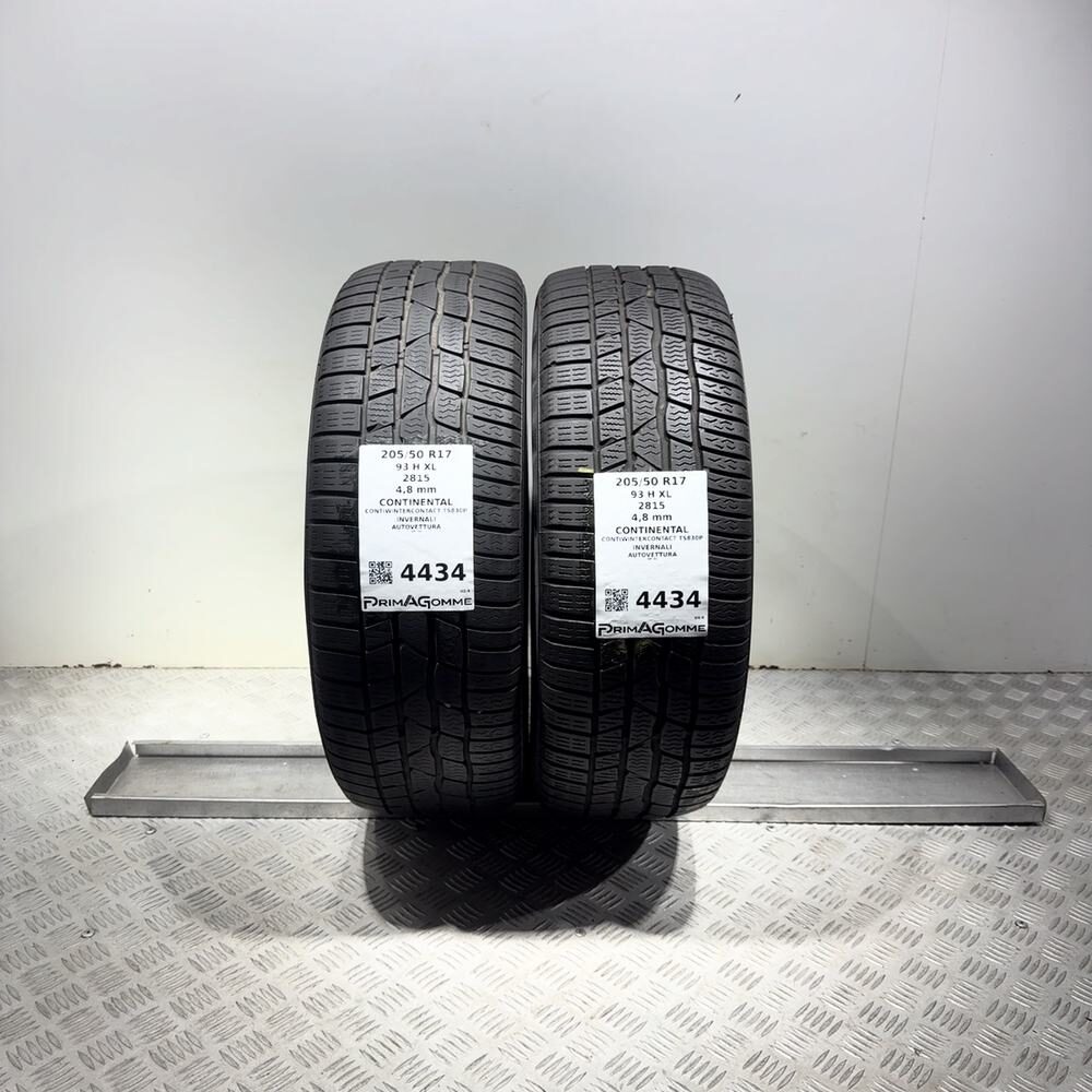 Gomme Usate 205 50 R17 93H XL Continental Contiwintercontact TS830P Invernali - immagine 9