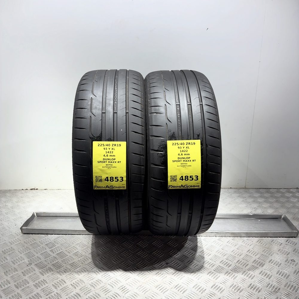 Gomme Usate 225 40 ZR19 93Y XL Dunlop Sport Maxx RT Estive - immagine 13