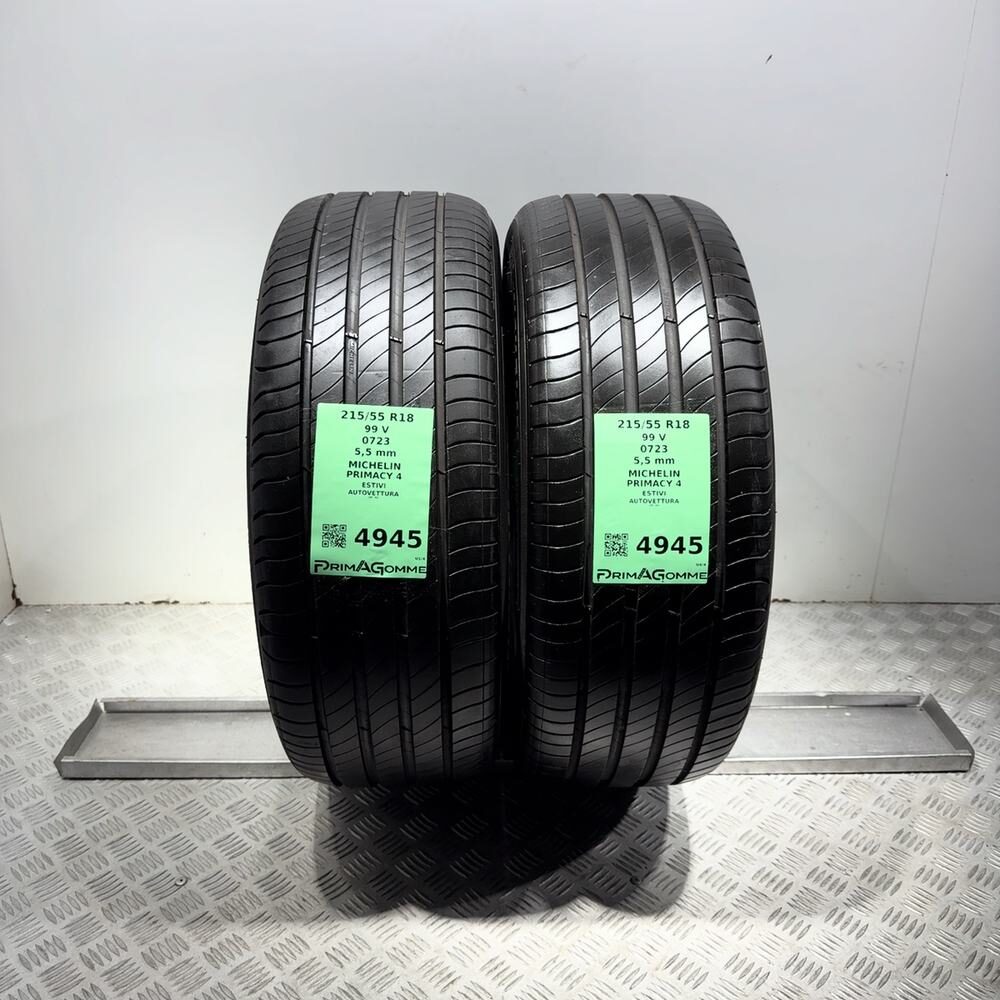 Gomme Usate 215 55 R18 99V Michelin Primacy 4 79% Estive - immagine 13