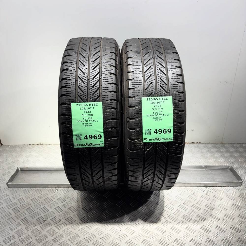 Gomme Usate 215 65 R16C 109/107T Fulda Conveo Trac 3 76% Invernali - immagine 13