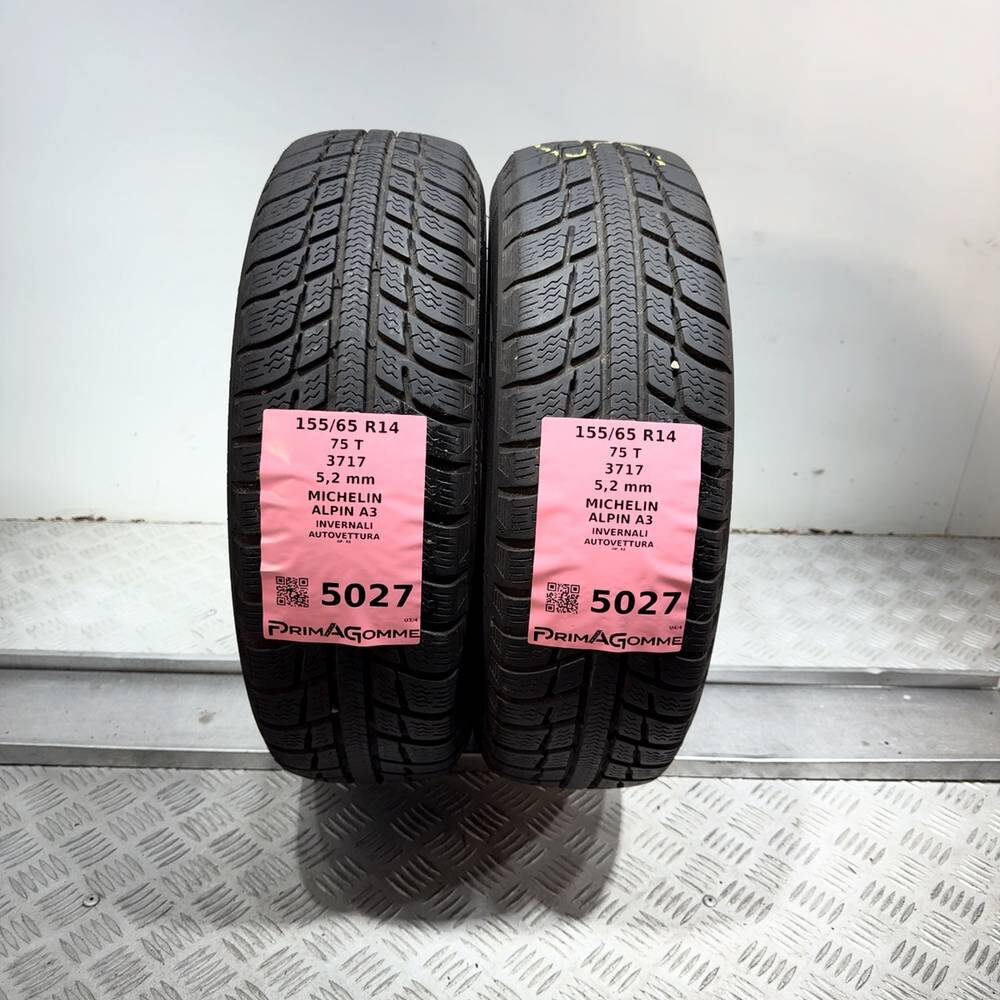 Gomme Usate 155 65 R14 75T Michelin Alpin A3 74% Invernali - immagine 13