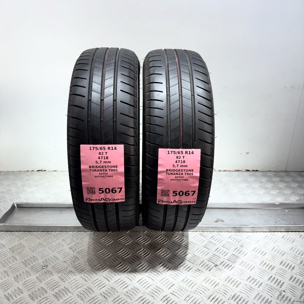 Gomme Usate 175 65 R14 82T Bridgestone Turanza T005 81% Estive - immagine 13