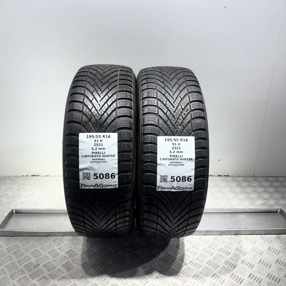 Gomme Usate 195 55 R16 91H Pirelli Cinturato Winter 74% Invernali - immagine 13