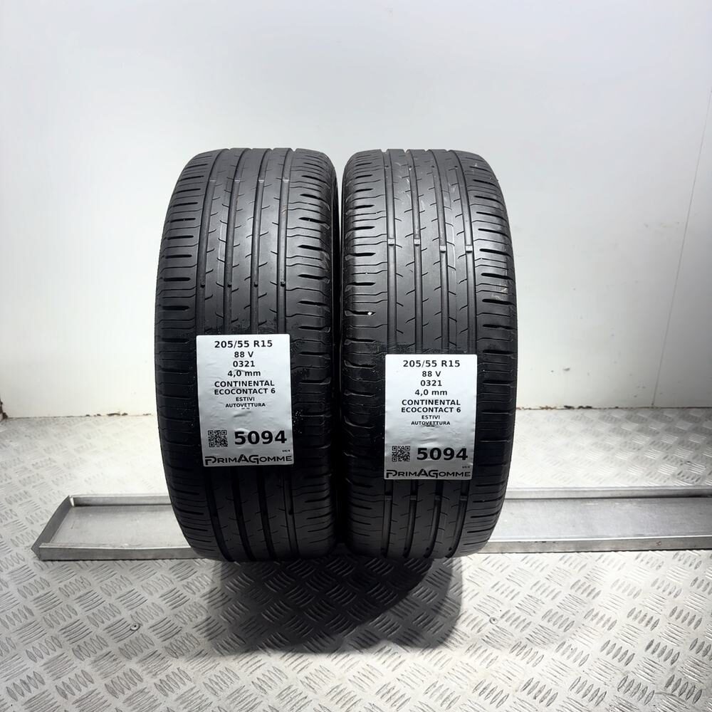 Gomme Usate 205 55 R15 88V Continental Ecocontact 6 Estive - immagine 13