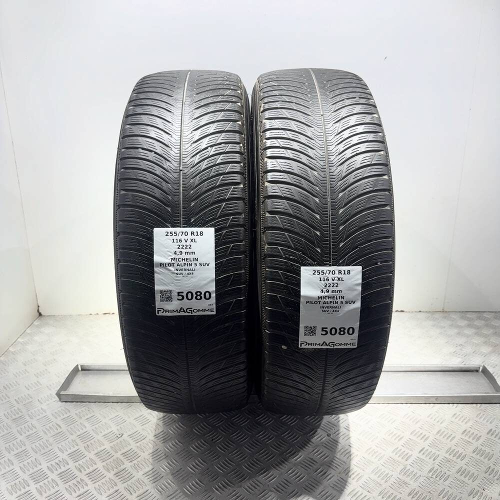 Gomme Usate 255 70 R18 116V XL Michelin Pilot Alpin 5 SUV Invernali - immagine 13