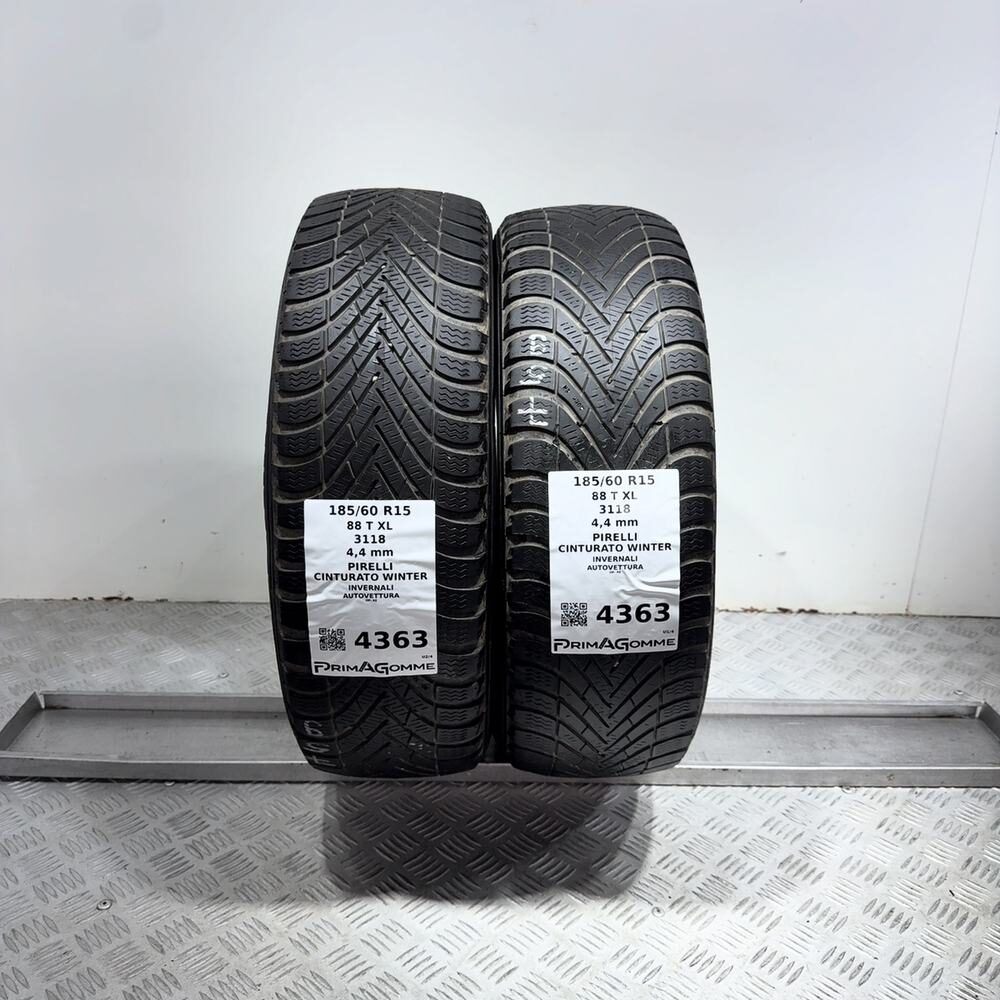 Gomme Usate 185 60 R15 88T XL Pirelli Cinturato Winter Invernali - immagine 13