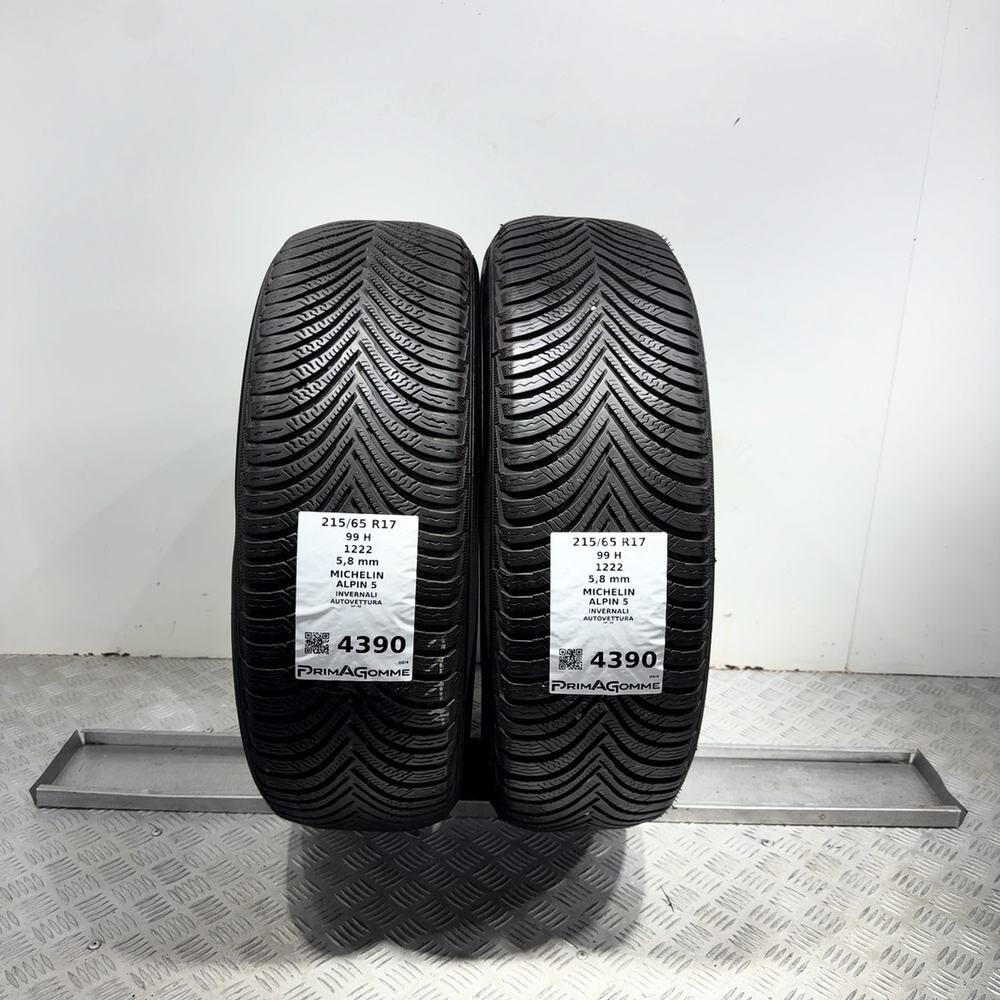Gomme Usate 215 65 R17 99H Michelin Alpin 5 83% Invernali - immagine 13