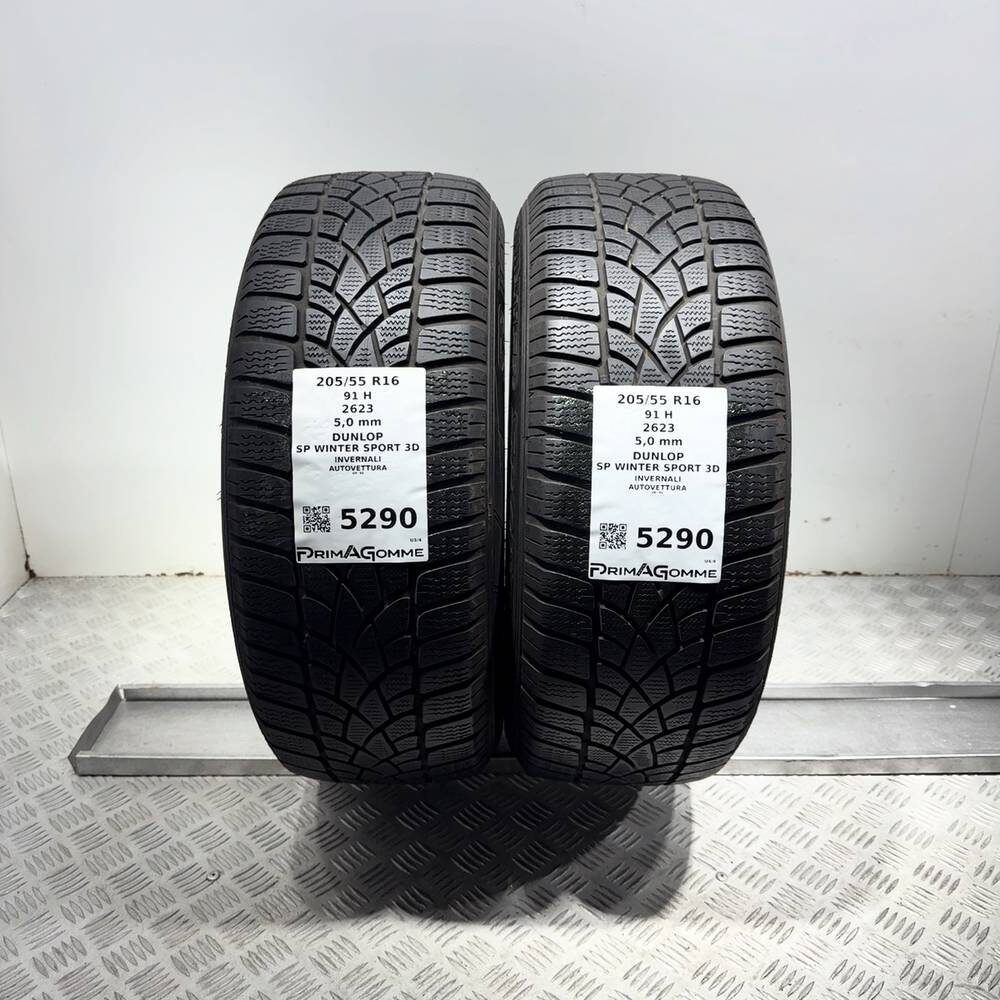 Gomme Usate 205 55 R16 91H Dunlop SP Winter Sport 3D 71% Invernali - immagine 13