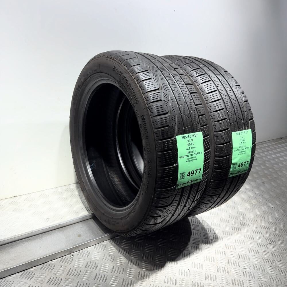 Gomme Usate 205 55 R17 91V Pirelli Winter 240 Serie II Invernali - immagine 14