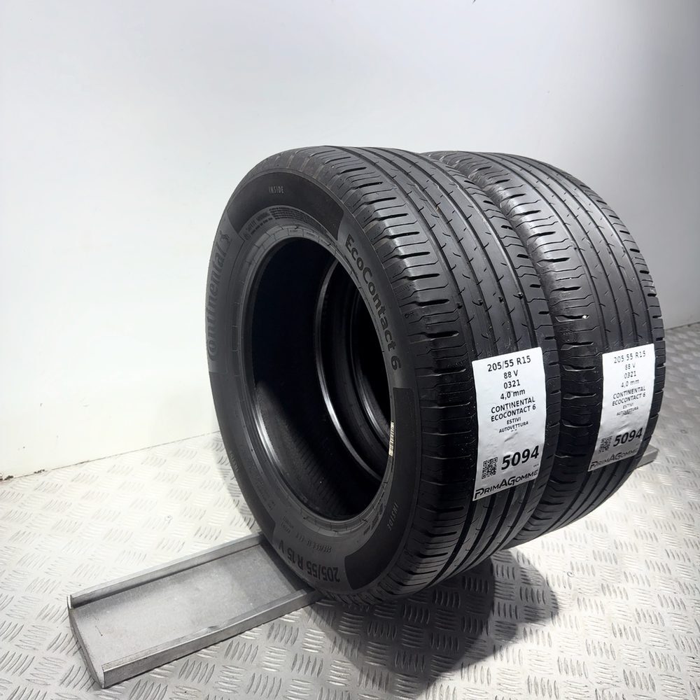 Gomme Usate 205 55 R15 88V Continental Ecocontact 6 Estive - immagine 14