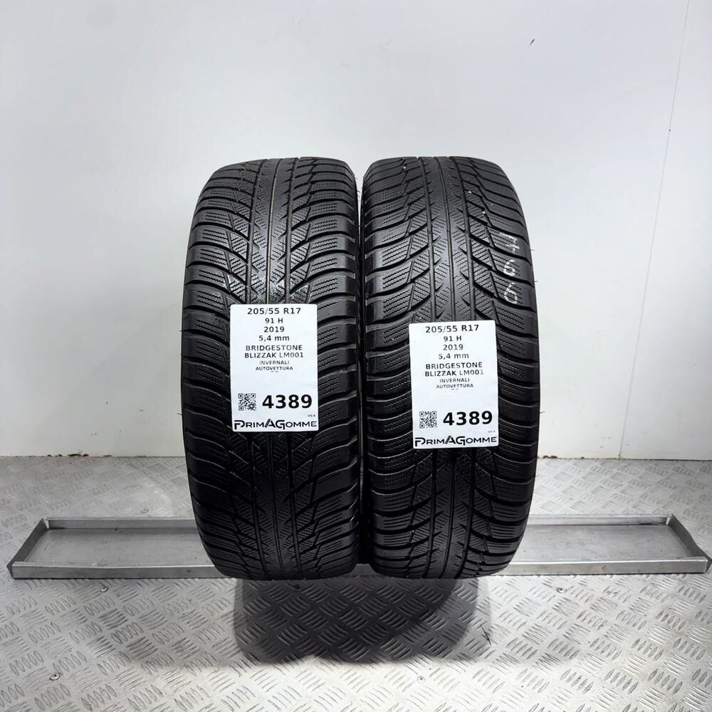 Gomme Usate 205 55 R17 91H Bridgestone Blizzak LM001 77% Invernali - immagine 14