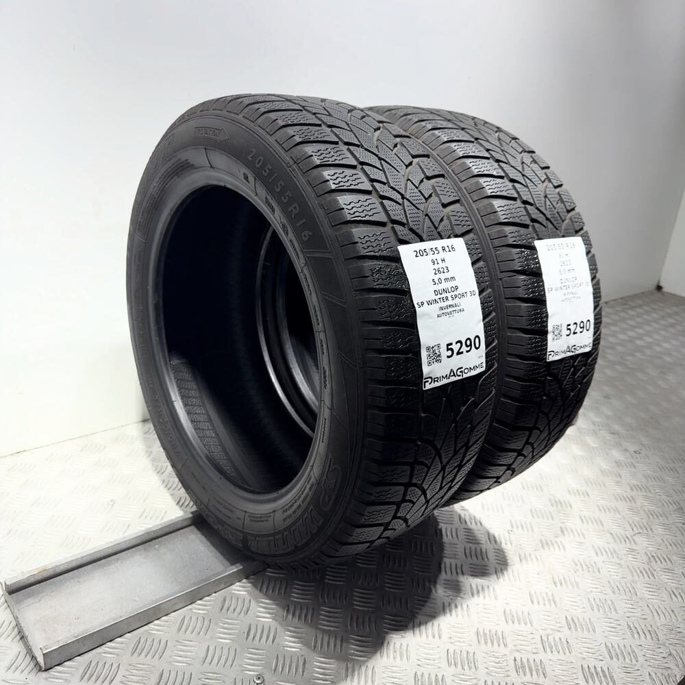 Gomme Usate 205 55 R16 91H Dunlop SP Winter Sport 3D 71% Invernali - immagine 14