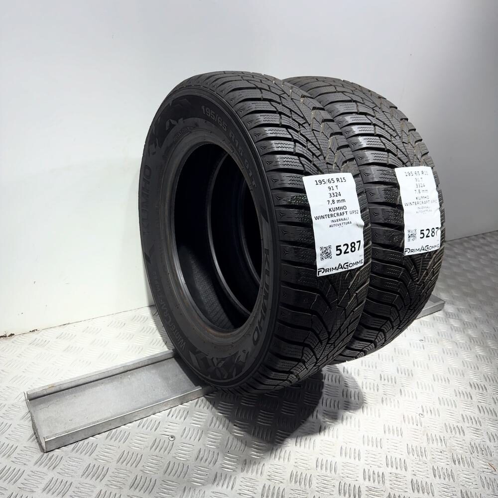 Gomme Usate 195 65 R15 91T Kumho Wintercraft WP52 98% Invernali - immagine 14