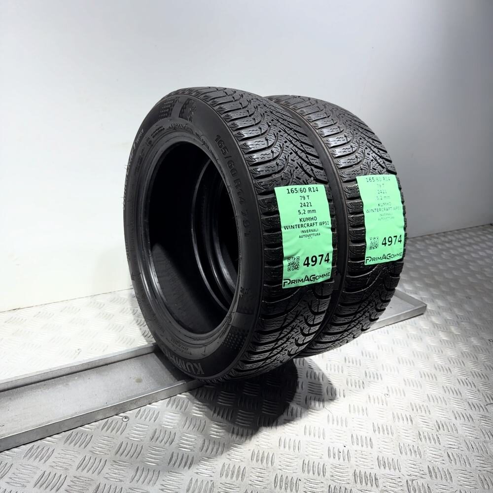 Gomme Usate 165 60 R14 79T Kumho Wintercraft WP51 74% Invernali - immagine 15