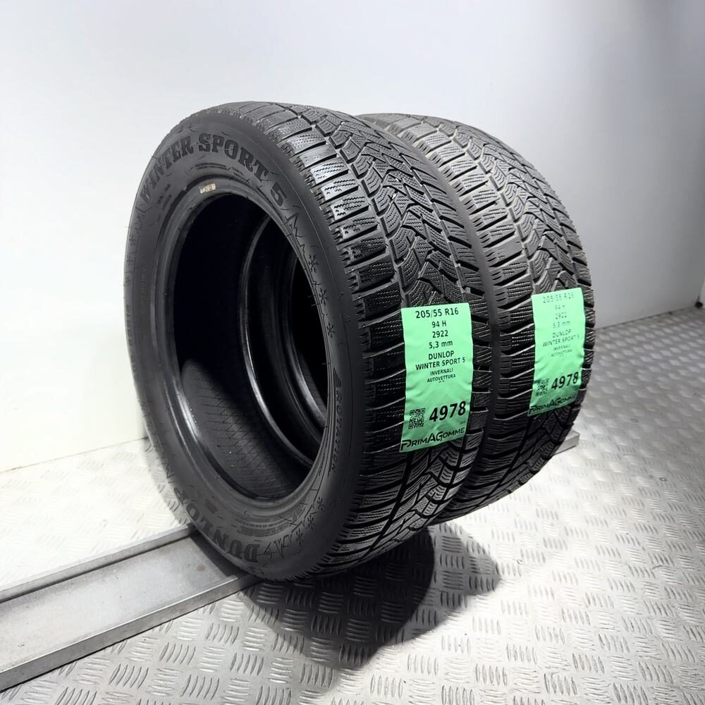 Gomme Usate 205 55 R16 94H Dunlop Winter Sport 5 76% Invernali - immagine 15