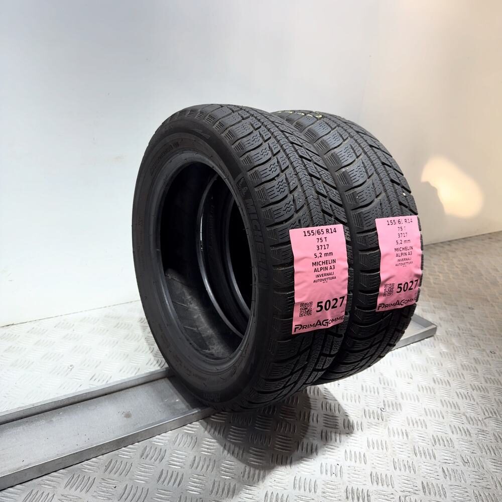 Gomme Usate 155 65 R14 75T Michelin Alpin A3 74% Invernali - immagine 15