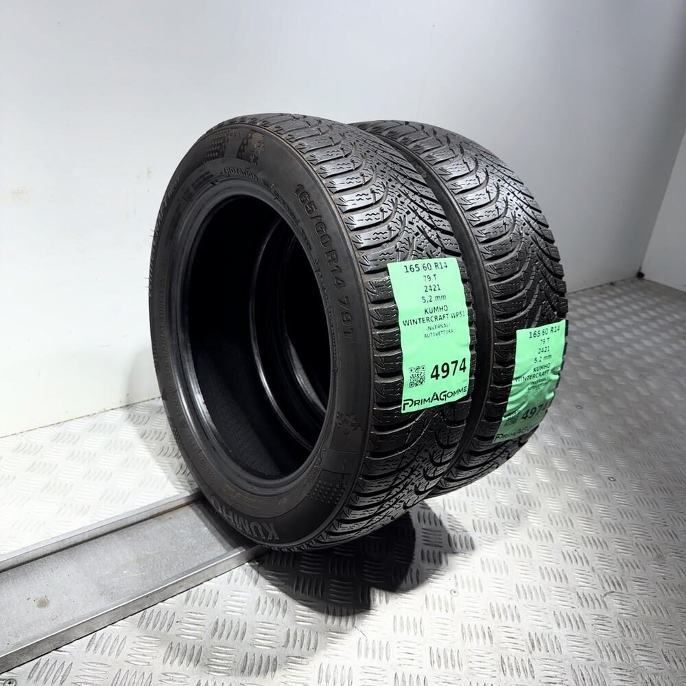 Gomme Usate 165 60 R14 79T Kumho Wintercraft WP51 74% Invernali - immagine 17