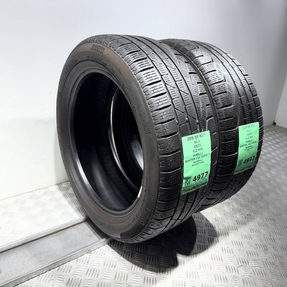 Gomme Usate 205 55 R17 91V Pirelli Winter 240 Serie II Invernali - immagine 17